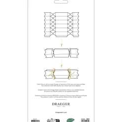 Décorations De Table|Accessoires & Outils De Diy*Draeger Paris 8 crackers en papier à remplir blanc et or à chaud - Spécial Réveillon