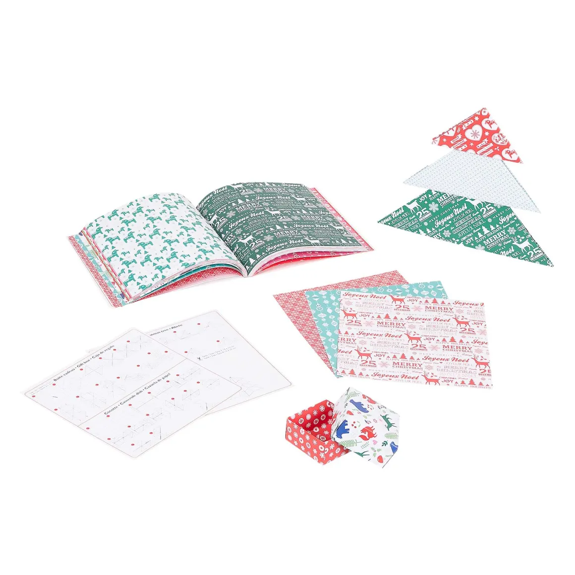 Papier Unitaire*Draeger Paris 100 papiers Origami - Noël Scandinave
