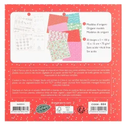 Papier Unitaire*Draeger Paris 100 papiers Origami - Noël Scandinave