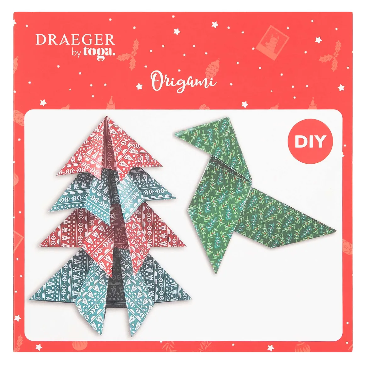 Papier Unitaire*Draeger Paris 100 papiers Origami - Route de Noël