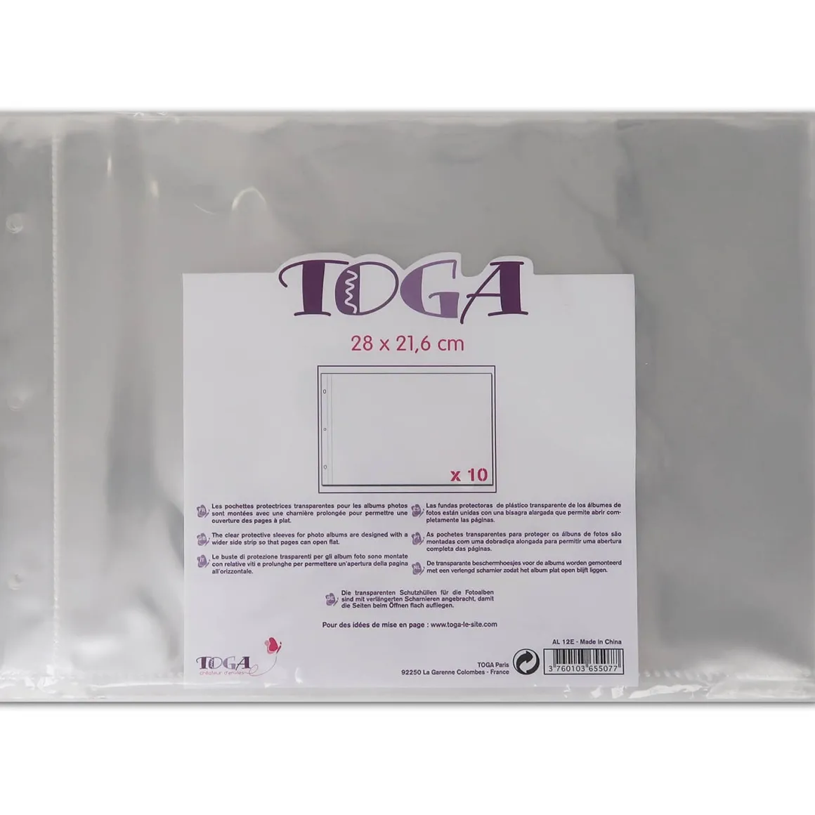 Albums & Pochettes*Draeger Paris 10 pochettes pour scrapbooking 28x21,6 cm