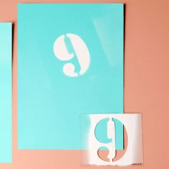 Accessoires & Outils De Diy|Bullet Journal*Draeger Paris 19 pochoirs - chiffres 9 cm