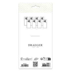 Décorations De Table*Draeger Paris 8 range couverts en papier - Blanc et or - Spécial Réveillon