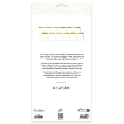 Décorations De Table*Draeger Paris 12 sachets en papier - blanc et or à chaud - Spécial Réveillon