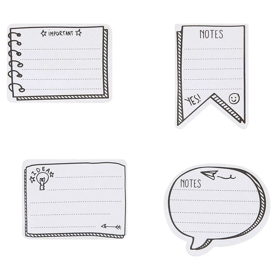 Bullet Journal|Accessoires*Draeger Paris 80 sticky notes noir et blanc