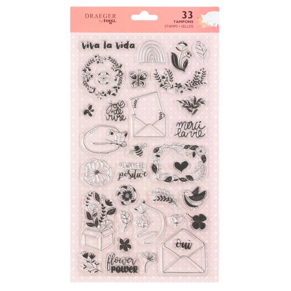 Accessoires & Outils De Diy|Bullet Journal*Draeger Paris 33 Tampons Crystal® Fleurs