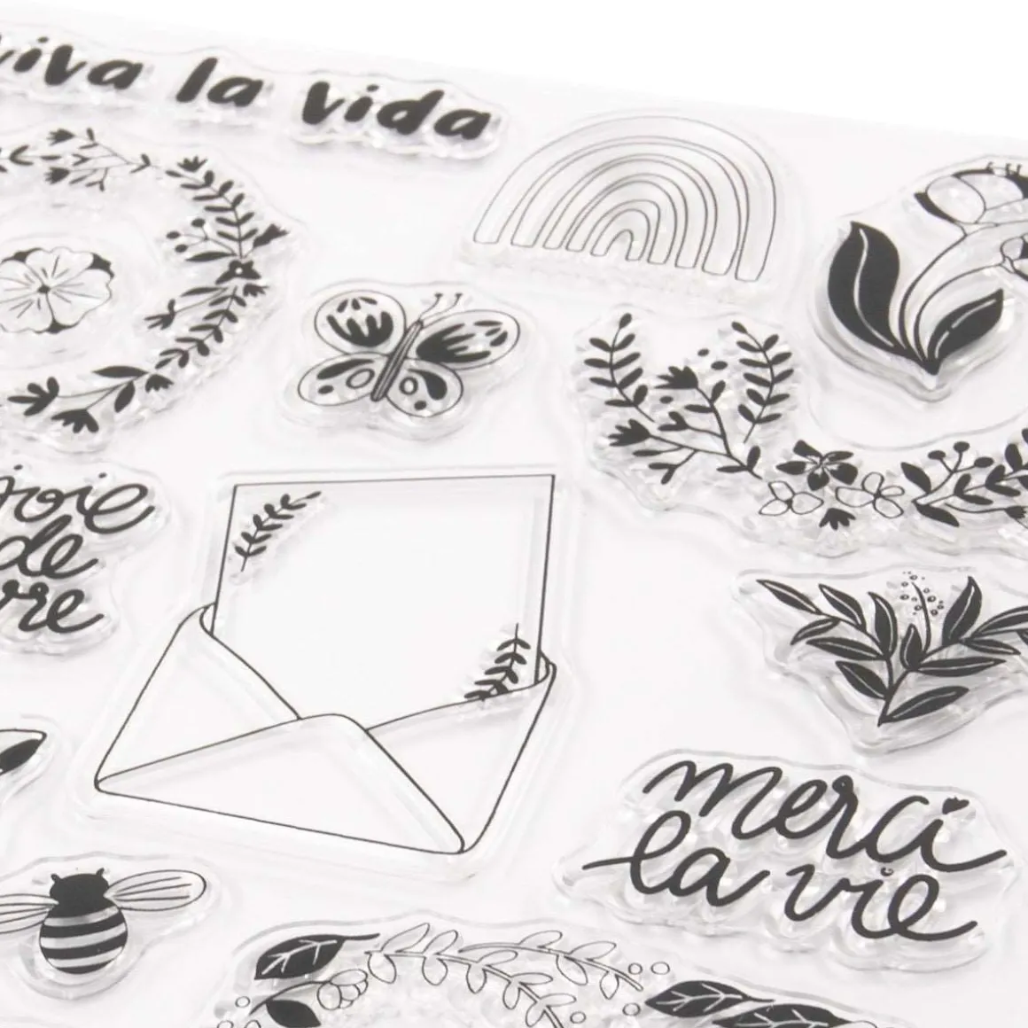 Accessoires & Outils De Diy|Bullet Journal*Draeger Paris 33 Tampons Crystal® Fleurs