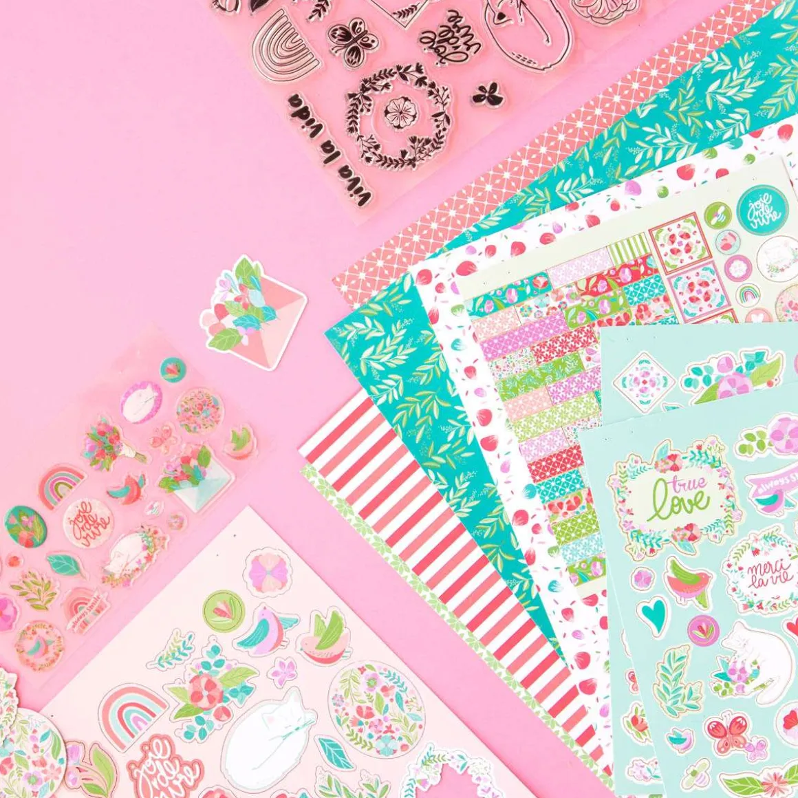 Accessoires & Outils De Diy|Bullet Journal*Draeger Paris 33 Tampons Crystal® Fleurs