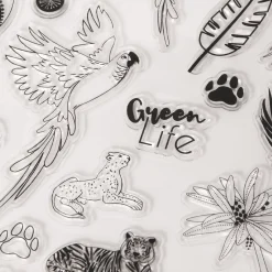 Accessoires & Outils De Diy|Bullet Journal*Draeger Paris 33 Tampons Crystal® Safari