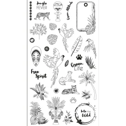 Accessoires & Outils De Diy|Bullet Journal*Draeger Paris 33 Tampons Crystal® Safari