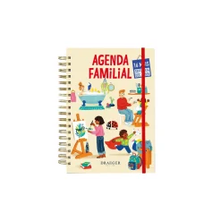 Agendas*Draeger Paris Agenda familial 2024-2025 18x25,5 cm - L'Organise Tout