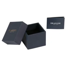 Bagues*Draeger Paris Bague Ovale Email Duo Noir et Doré