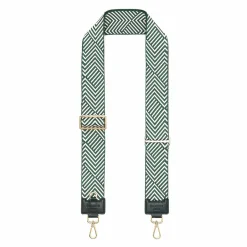Bandoulieres De Sac*Draeger Paris Bandoulière Pour Sac - Motif Chevron Vert