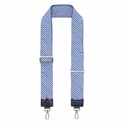 Bandoulieres De Sac*Draeger Paris Bandoulière Pour Sac - Motif chevrons Bleu