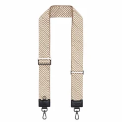 Bandoulieres De Sac*Draeger Paris Bandoulière Pour Sac - Motif Chevrons Noir