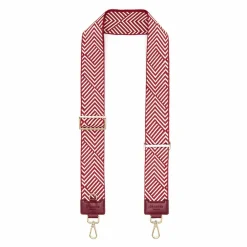 Bandoulieres De Sac*Draeger Paris Bandoulière Pour Sac - Motif Chevrons Bordeaux