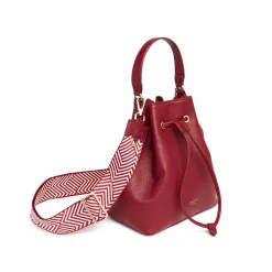 Bandoulieres De Sac*Draeger Paris Bandoulière Pour Sac - Motif Chevrons Bordeaux