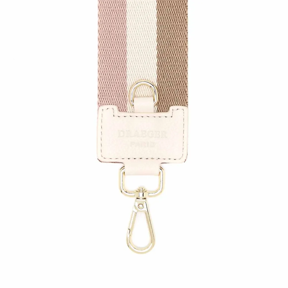 Bandoulieres De Sac*Draeger Paris Bandoulière Pour Sac - Tricolore Taupe