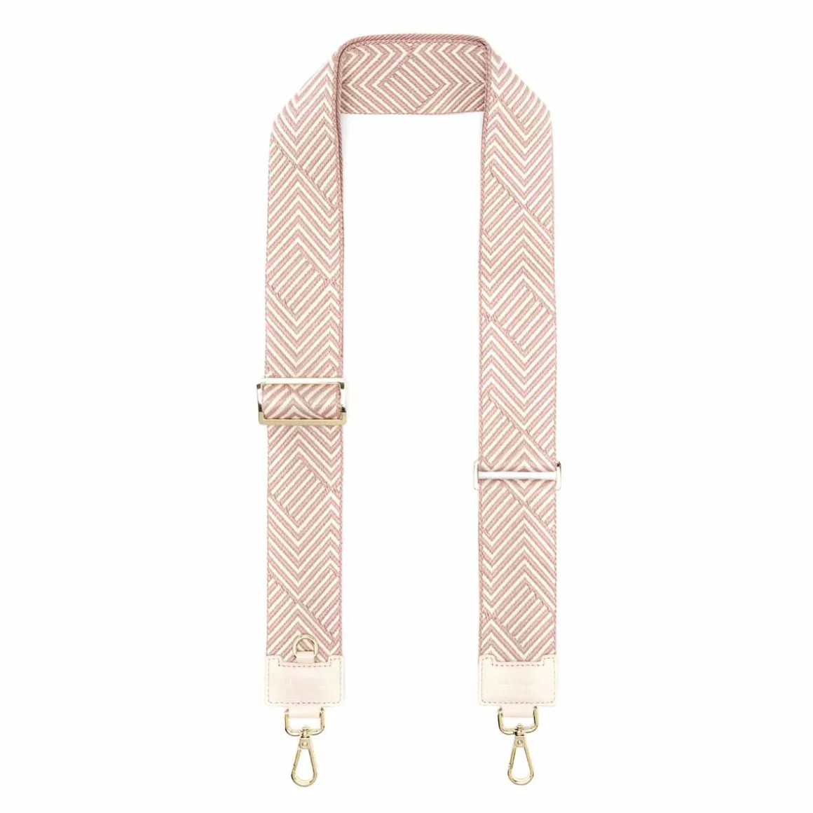 Bandoulieres De Sac*Draeger Paris Bandoulière Pour Sac -Motif Chevrons Taupe