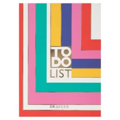 Organiseurs*Draeger Paris Bloc-notes - To do list - arc-en-ciel géométrique