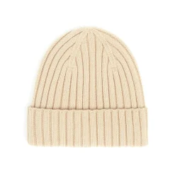 Bonnets*Draeger Paris Bonnet Cotelé Uni Beige - Taille unique