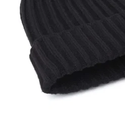 Bonnets*Draeger Paris Bonnet Côtelé Uni à Pompon - 3 coloris - Unisexe - Taille unique - coton