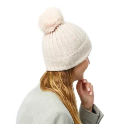 Bonnets*Draeger Paris Bonnet Côtelé Uni à Pompon - 3 coloris - Unisexe - Taille unique - coton