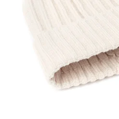 Bonnets*Draeger Paris Bonnet Côtelé Uni à Pompon - 3 coloris - Unisexe - Taille unique - coton