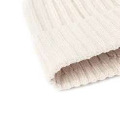 Bonnets*Draeger Paris Bonnet Côtelé Uni à Pompon - 3 coloris - Unisexe - Taille unique - coton