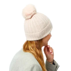 Bonnets*Draeger Paris Bonnet Côtelé Uni à Pompon - 3 coloris - Unisexe - Taille unique - coton