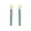 Boucles D'oreilles*Draeger Paris Boucles d'Oreilles Barre Email - Plusieurs Coloris