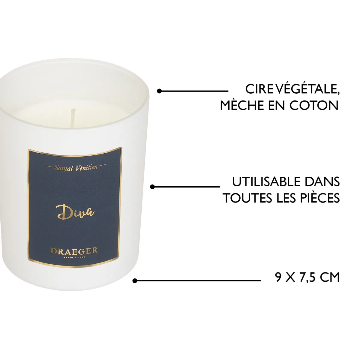 Bougies & Photophores*Draeger Paris Bougie cadeau - Diva