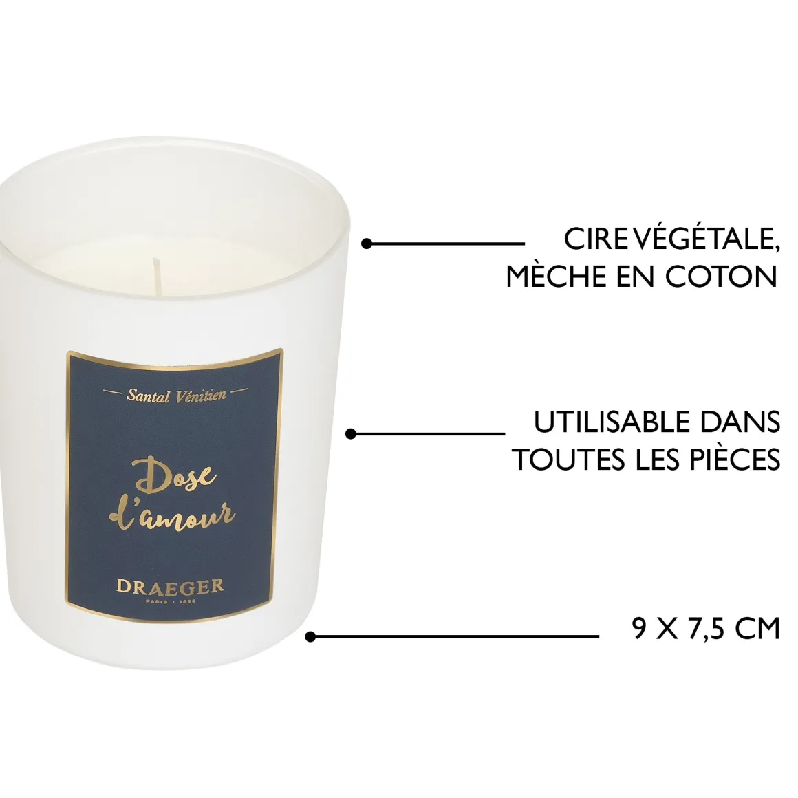 Bougies & Photophores*Draeger Paris Bougie cadeau amour