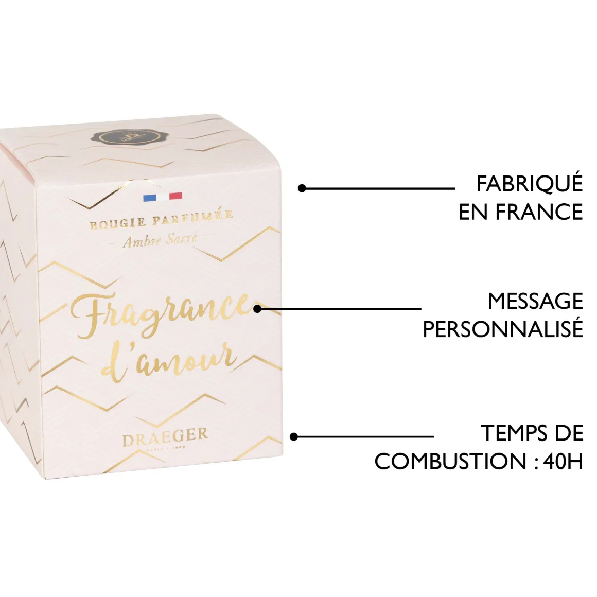 Bougies & Photophores*Draeger Paris Bougie cadeau amour