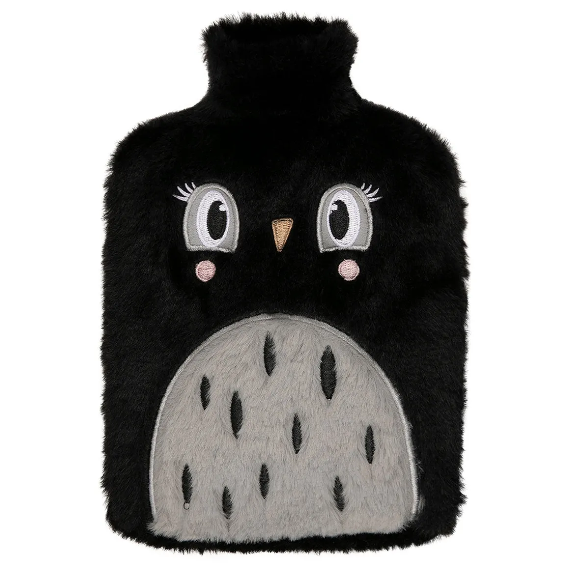 Accessoires Cocooning*Draeger Paris Bouillotte peluche Chouette noire