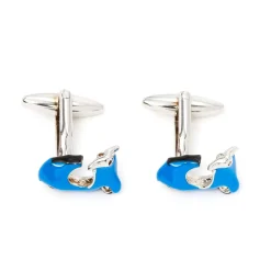 Boutons De Manchette*Draeger Paris Boutons de manchette - Scooter - Bleu - Homme