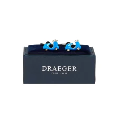 Boutons De Manchette*Draeger Paris Boutons de manchette - Scooter - Bleu - Homme