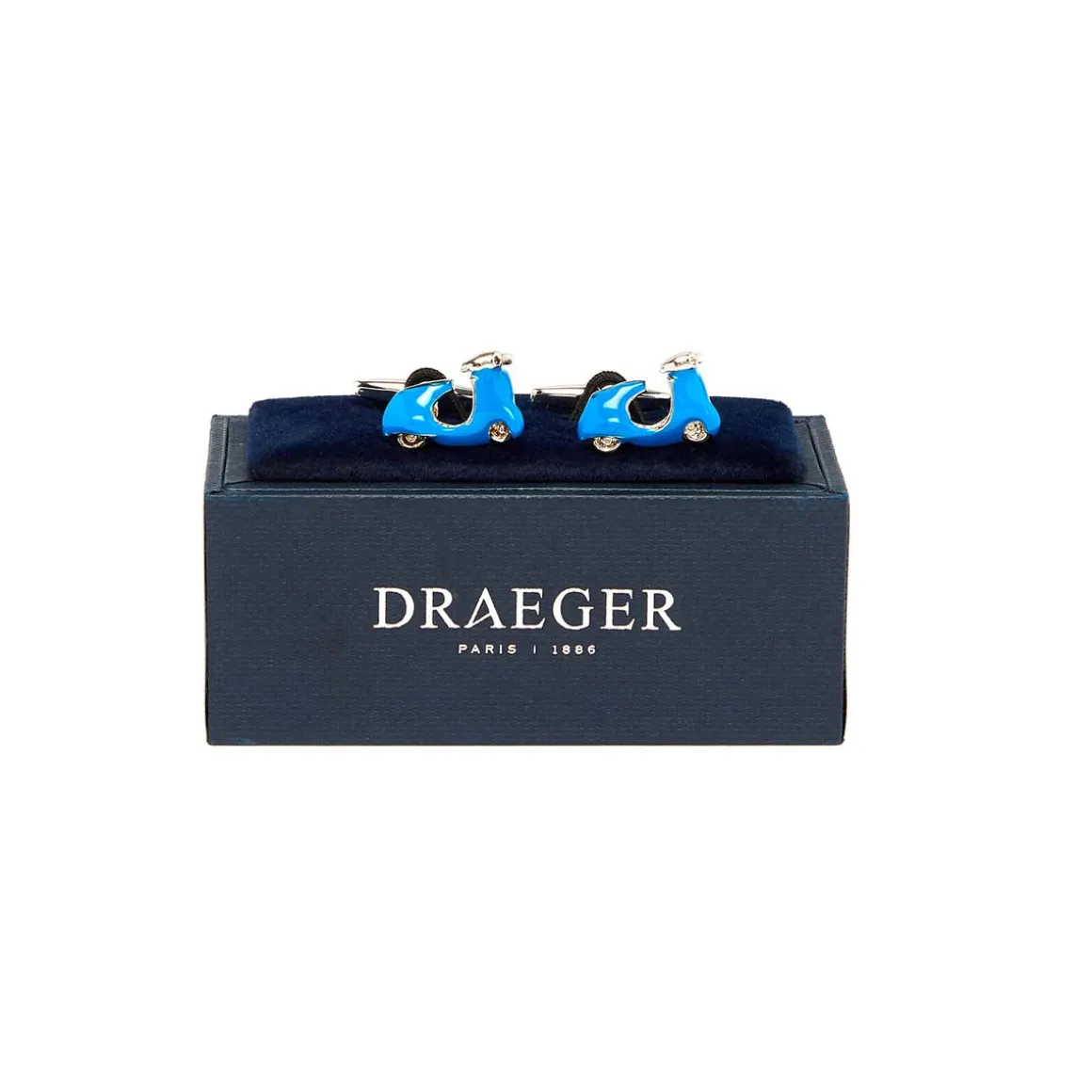 Boutons De Manchette*Draeger Paris Boutons de manchette - Scooter - Bleu - Homme