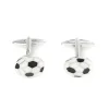 Boutons De Manchette*Draeger Paris Boutons de manchettes - Ballon de football - Noir et Blanc - Homme