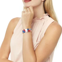 Bracelets*Draeger Paris Bracelet Jonc émail RIO Fleurs