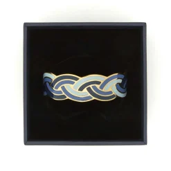 Bracelets*Draeger Paris Bracelet Jonc émail Tokyo tressé - Bleu