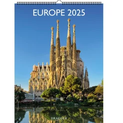 Calendriers|Agendas*Draeger Paris Calendrier Mural 2025 Décoration 29x39 cm - Europe