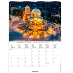 Calendriers|Agendas*Draeger Paris Calendrier Mural 2025 Décoration 29x39 cm - Europe