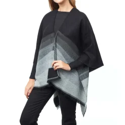 Foulards & Capes*Draeger Paris Cape Femme - Imprimé vague - 120 cm x 145 cm