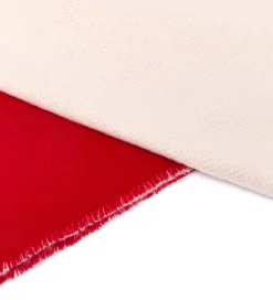 Foulards & Capes*Draeger Paris Cape Réversible d'Hiver - Rouge et Ivoire