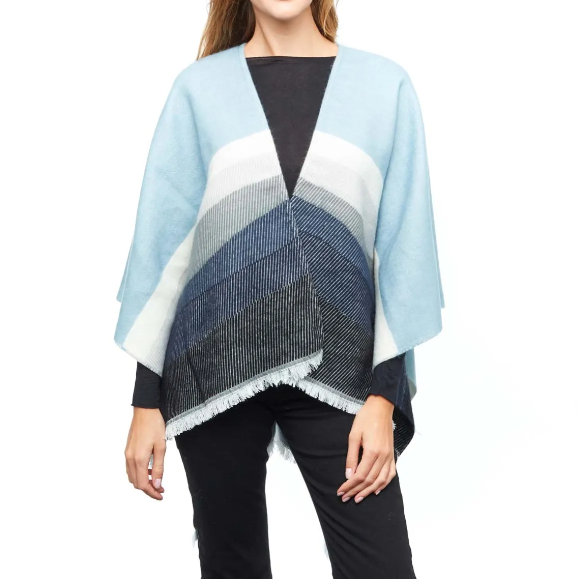 Foulards & Capes*Draeger Paris Cape Vague Ciel