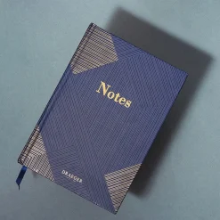 Organiseurs|Carnets & Blocs-notes*Draeger Paris Carnet A5 ligné - bleu nuit