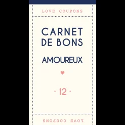 Organiseurs|Carnets & Blocs-notes*Draeger Paris Carnet de bons pour les amoureux - 12 chèques