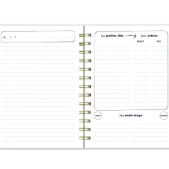 Organiseurs|Carnets & Blocs-notes*Draeger Paris Carnet de réunion à spirales A5 - 192 pages - Turquoise