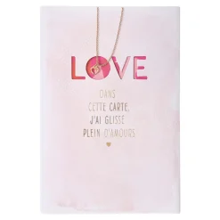 Mariage*Draeger Paris Carte amour collier coeur
